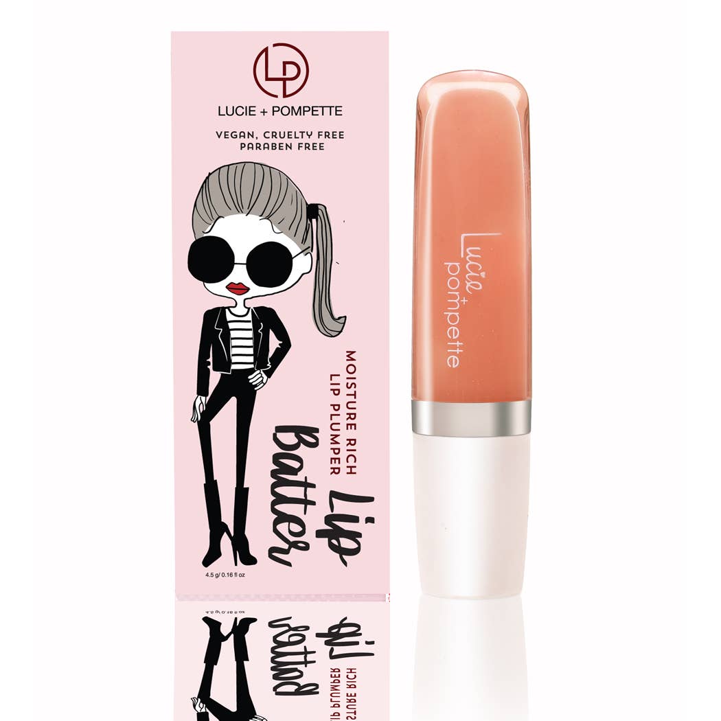 Lucie + Pompette - Wholesale Lip Plumper - Lip Batter Plumping Gloss – Bon Bon (Peach Nude)