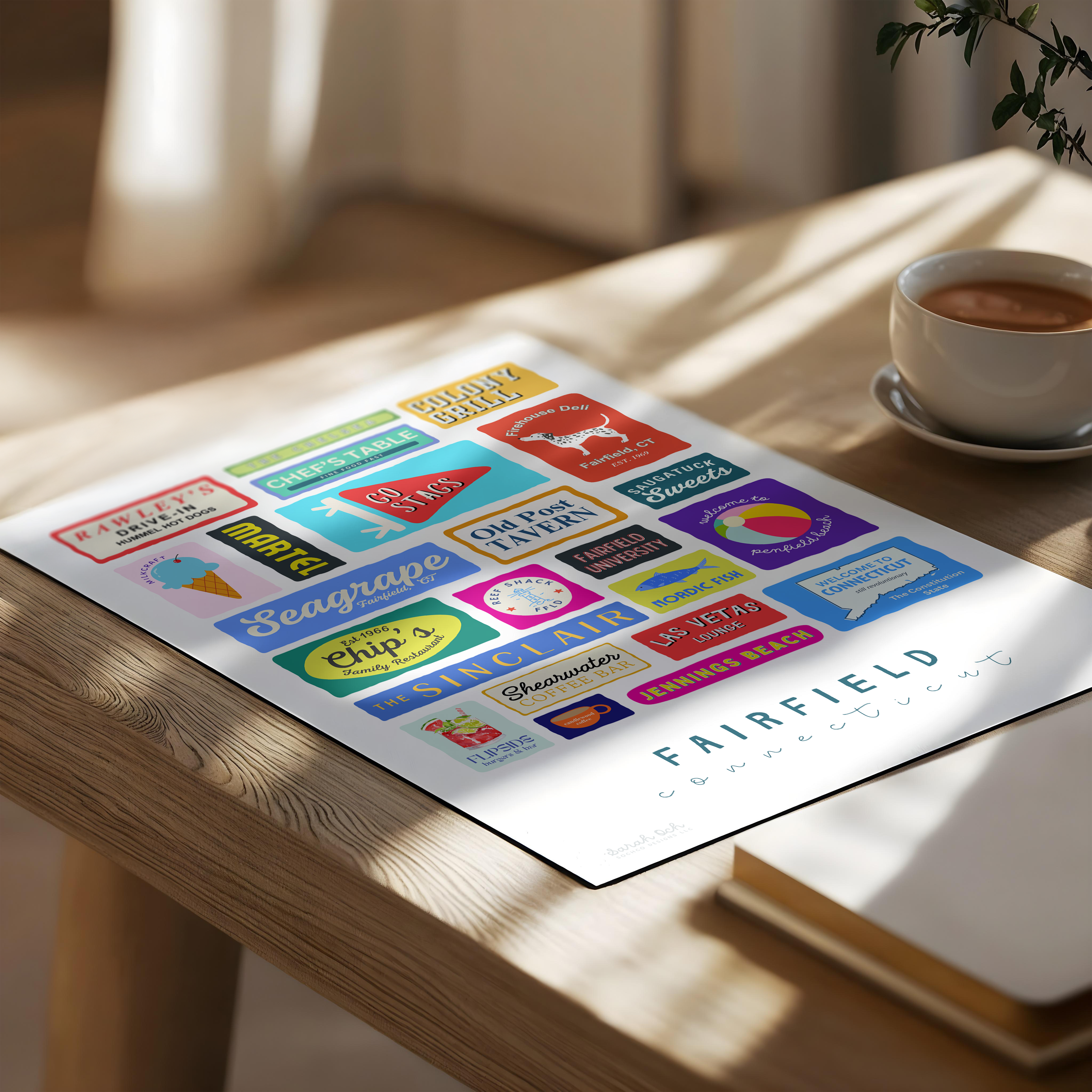 SochCo Designs – wholesale Art print – Fairfield, CT1