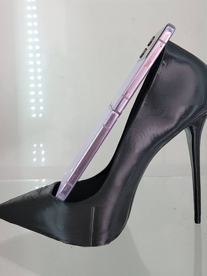 Elegant 3D-printet højhælet telefonholderstand for engroshandel hos JDCOLFASHION LLC