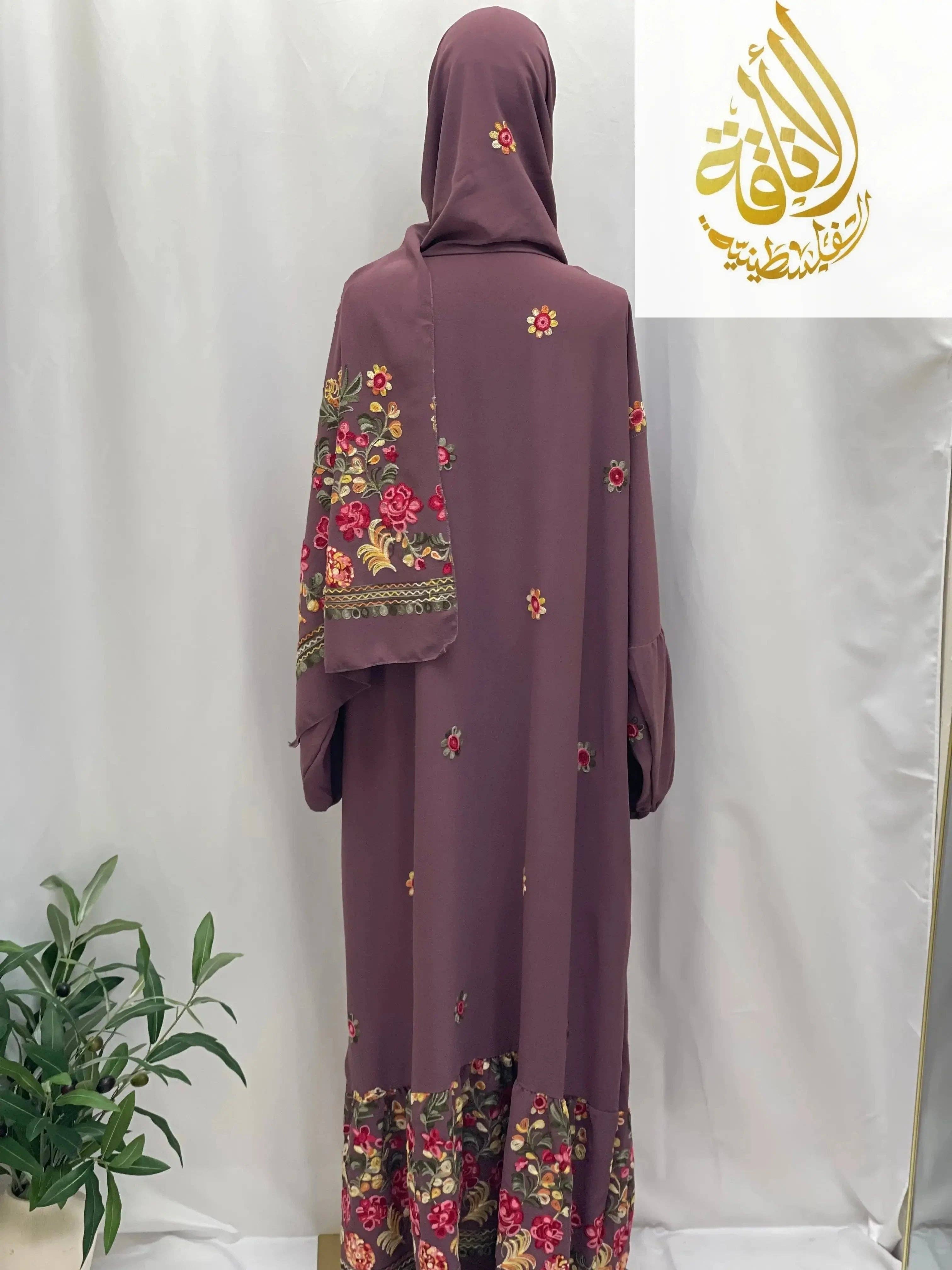 Palestinian Elegance - Wholesale Kaftan - Women's - Prayer Dress with Attached Hijab - Modesty & Comfort2