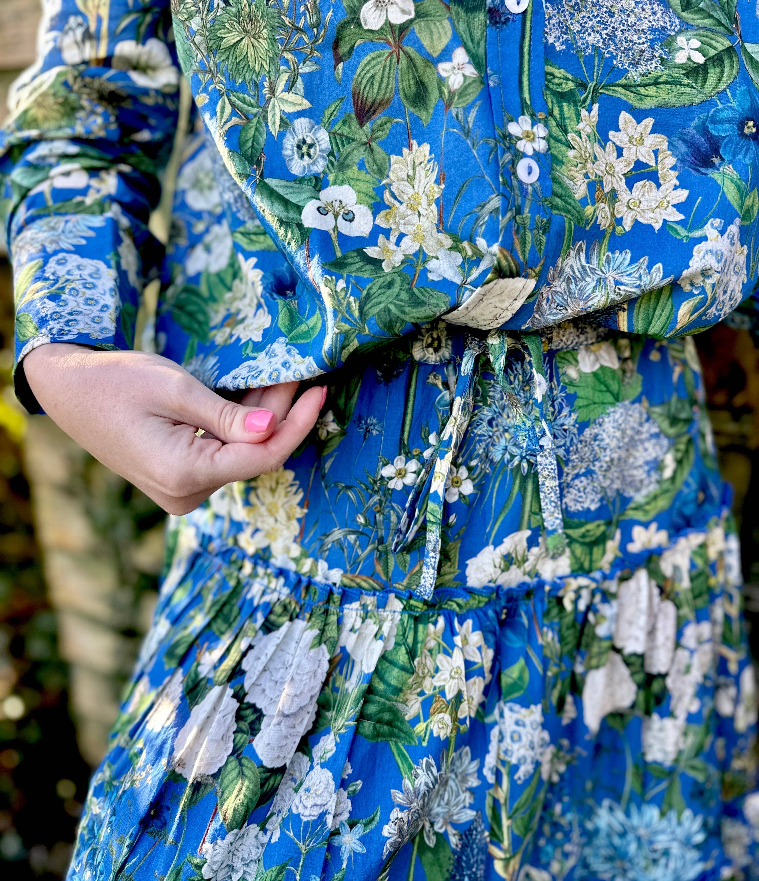 Rosehip Design – wholesale Skirt – Women’s – Sally Cotton Skirt - Spring Blues0