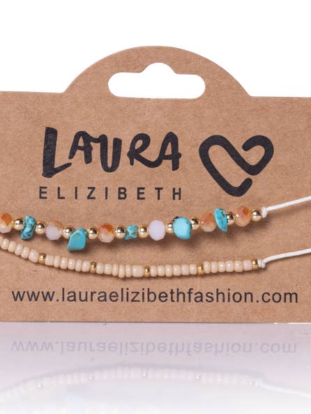 SANTORINI SLIPSPERLEARMBÅND NEUTRAL for engroshandel hos Laura Elizibeth Fashion Limited