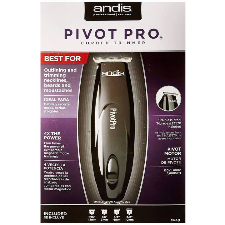Andis Pivot Pro Trimmer, Zwart voor wholesale door KT Supply