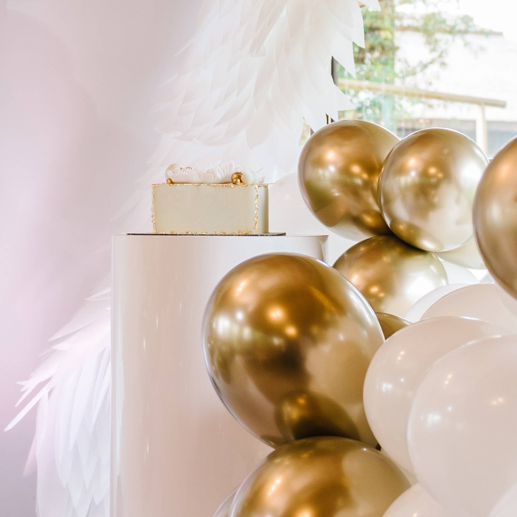 Metal Cylinder Pedestals Display 3pc/set - Matte White for wholesale on Faire3