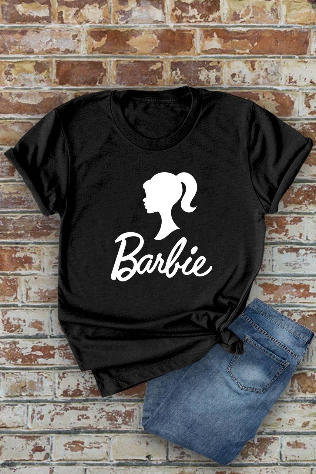Top Avenue - Wholesale Screen Printed T-Shirt - Women's - Hot Barbi, Unisex Round Neck T-Shirt2
