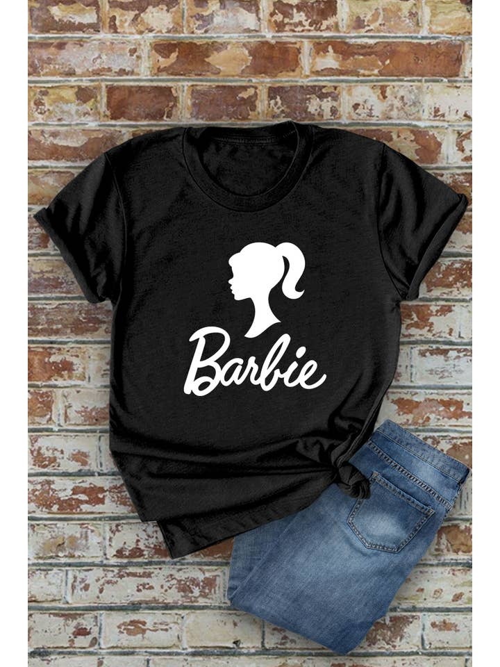 Top Avenue - Vente T-shirt sérigraphié – femme - Hot Barbi, t-shirt unisexe à col rond10