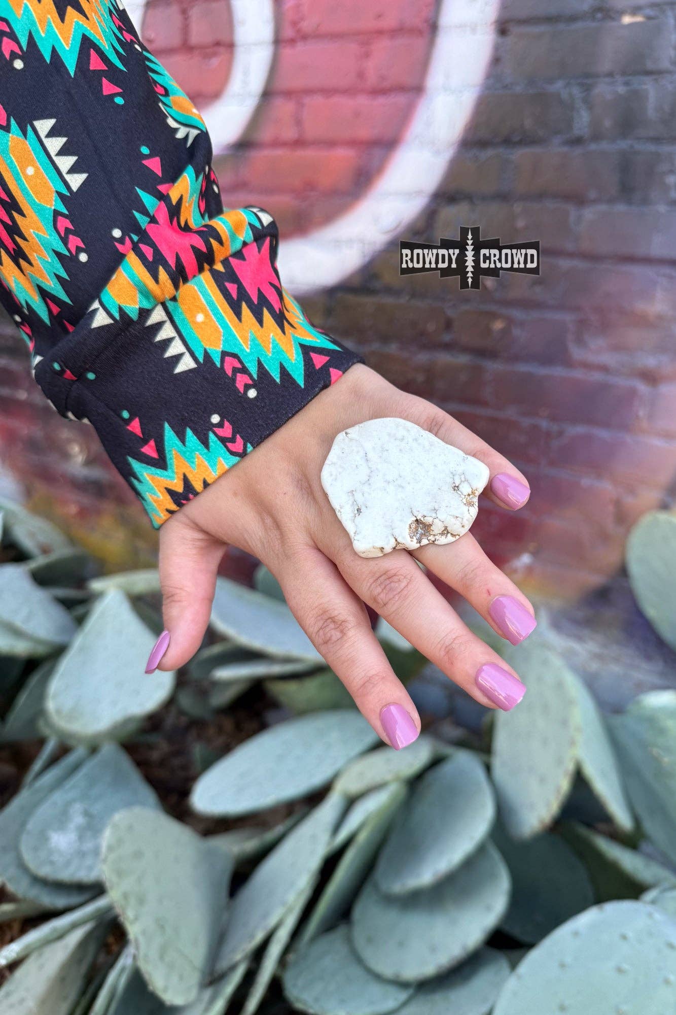 Rowdy Crowd Clothing - Wholesale Scarf Clip - Women's - Rock Scarf Slides4