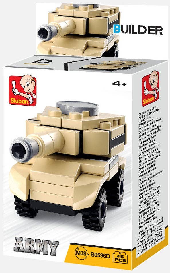 Texas Toy Distribution - Wholesale Building Set - Kids - Builder Military Building Brick Display Set, x2 of each kit6