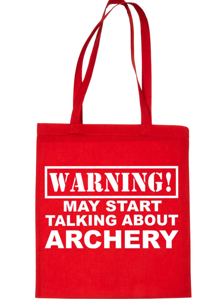 Advertencia: puede hablarse sobre la bolsa de compras Archery Bag For Life para venta al por mayor de Print4U