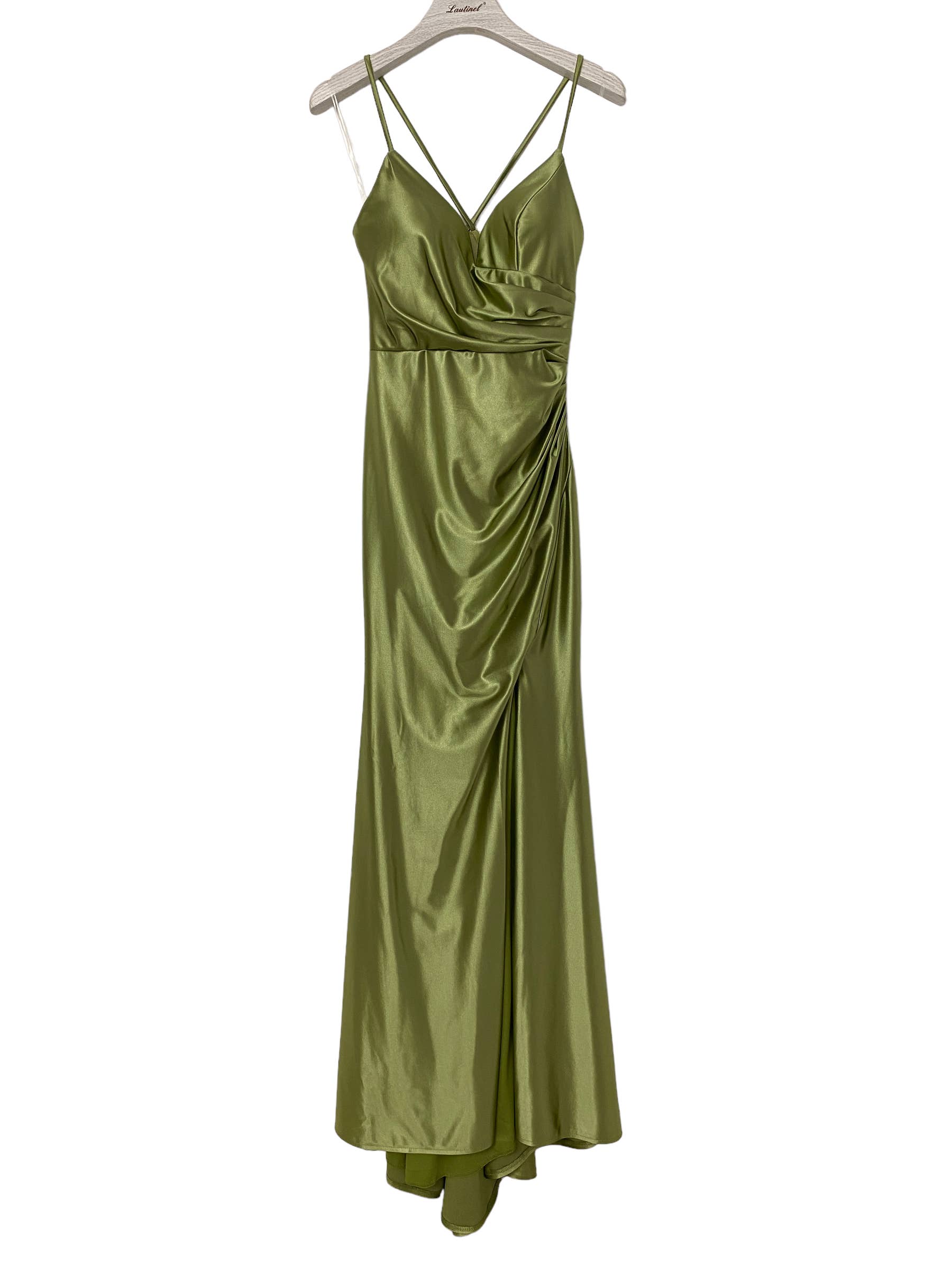 Lautinel - Wholesale Gown - Women's - Long Slit Bodycon Evening Dress R18838