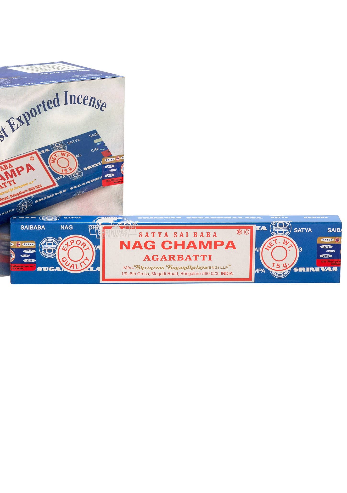 Namaste - Vente Encens - Encens original Satya Baba Nag Champa Bangalore, 15 grammes2