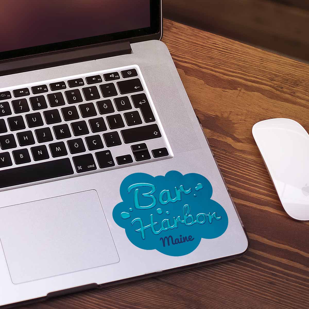 RetroPlanet - Wholesale Sticker - Bar Harbor Maine Water Drops Die Cut Vinyl Sticker4