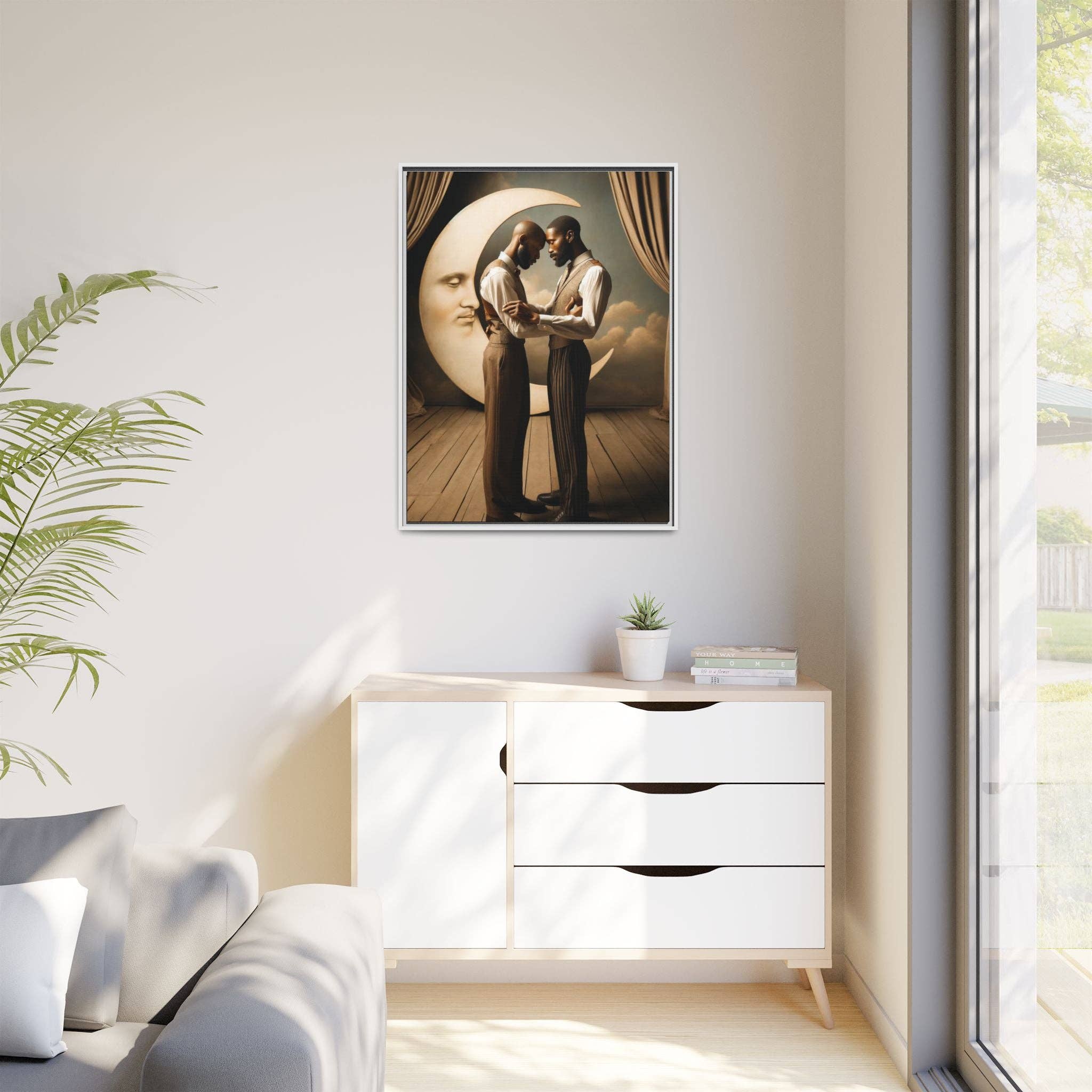 Walt & Pete - Wholesale Art Print - Missing Art Studies - Man In The Moon 00228