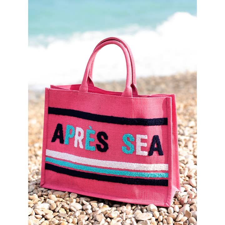 Shiraleah - Wholesale Beach Bag - "APRÈS SEA" BEACH BAG, PINK3