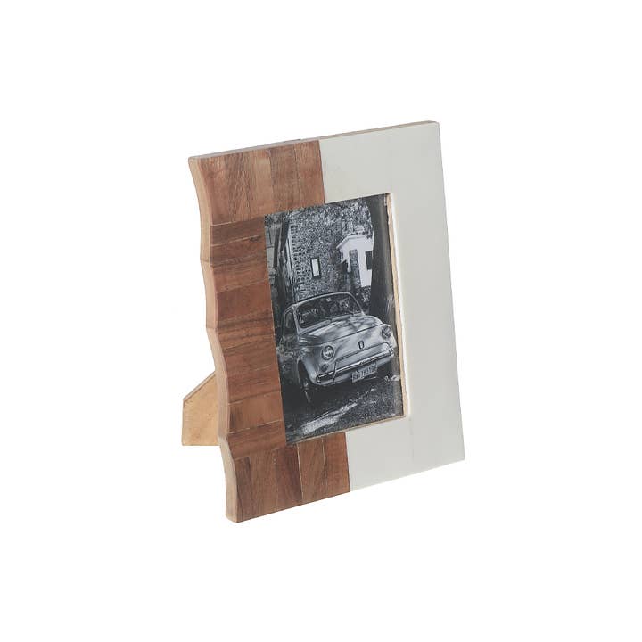 4X6"Fotolijst met houten en harsinleg voor wholesale door IH Casa Decor