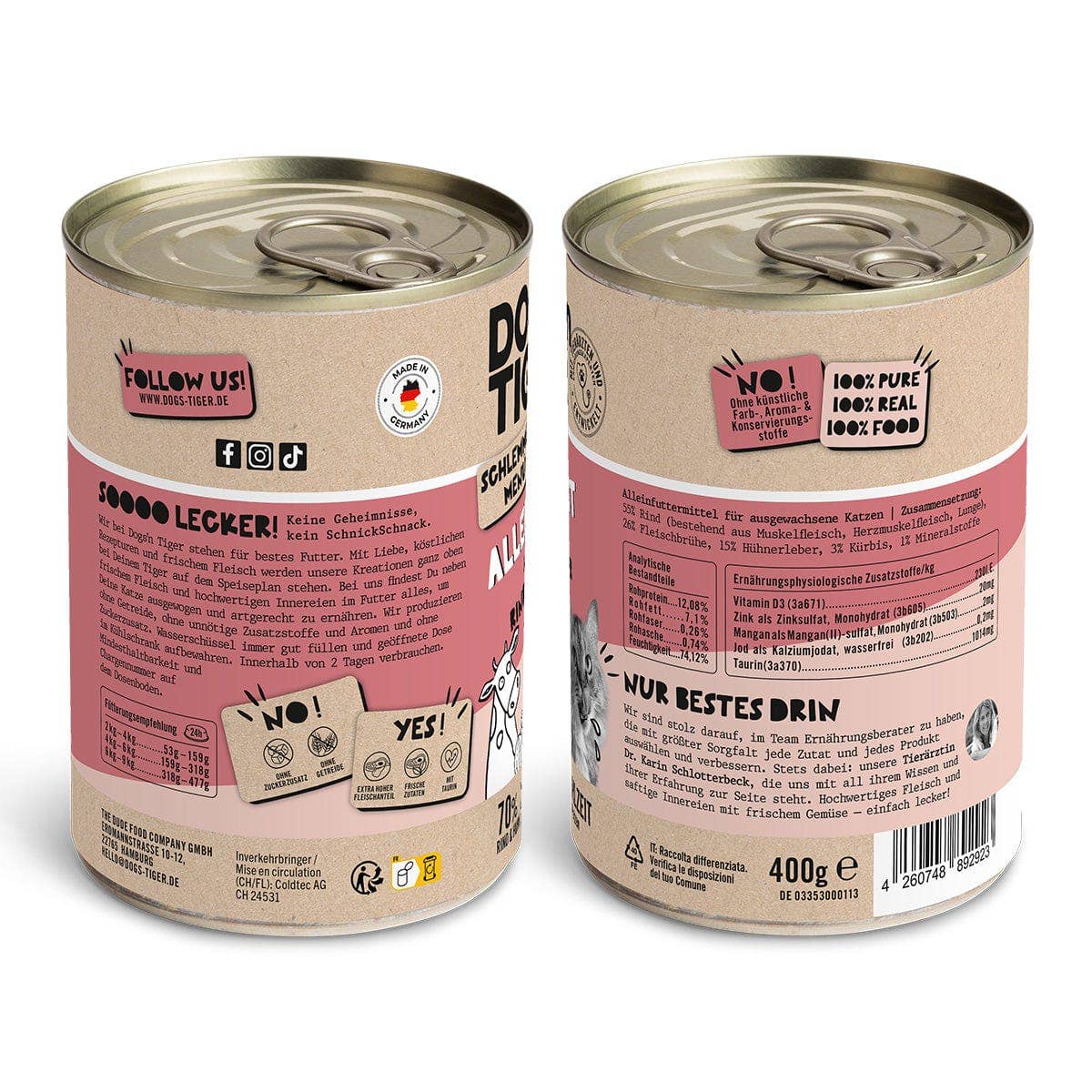 Dogs’n Tiger – Großhandel Tiernahrung – Katze – Dogs’n Tiger Adult Katzenfutter Allerliebst Rind & Huhn3