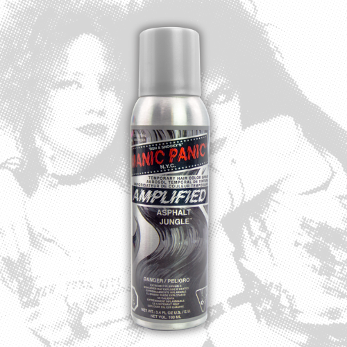 Manic Panic - Wholesale Hair Dye - Asphalt Jungle™ - Amplified™ Temporary Hair Color Spray0