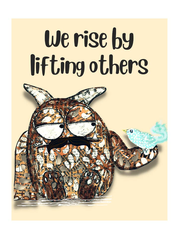 Lift anderen Monster gematteerde print voor wholesale door Shannon Marie Makes