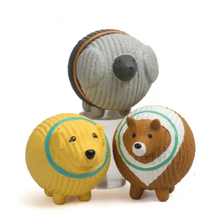 Blandade Ruff-Tex® HuggleMutt™ bollar hundleksaker, stora (3pk) för wholesale av HuggleGroup