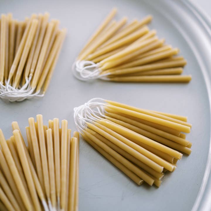 Anellabees - Wholesale Cake Candle - Party Decor 100% Pure Beeswax Birthday Candles