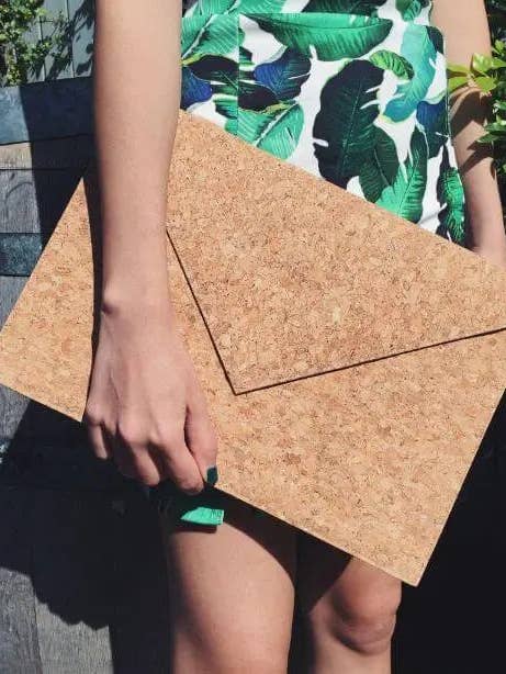 Natural Alice Vegan Cork Document Case By The Sea Collection for wholesale by Velvety