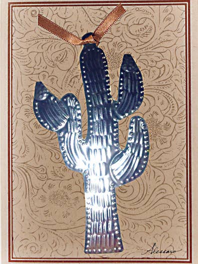 Saguaro mindesakepynt på lykønskningskort for engroshandel hos Alessaro Designs