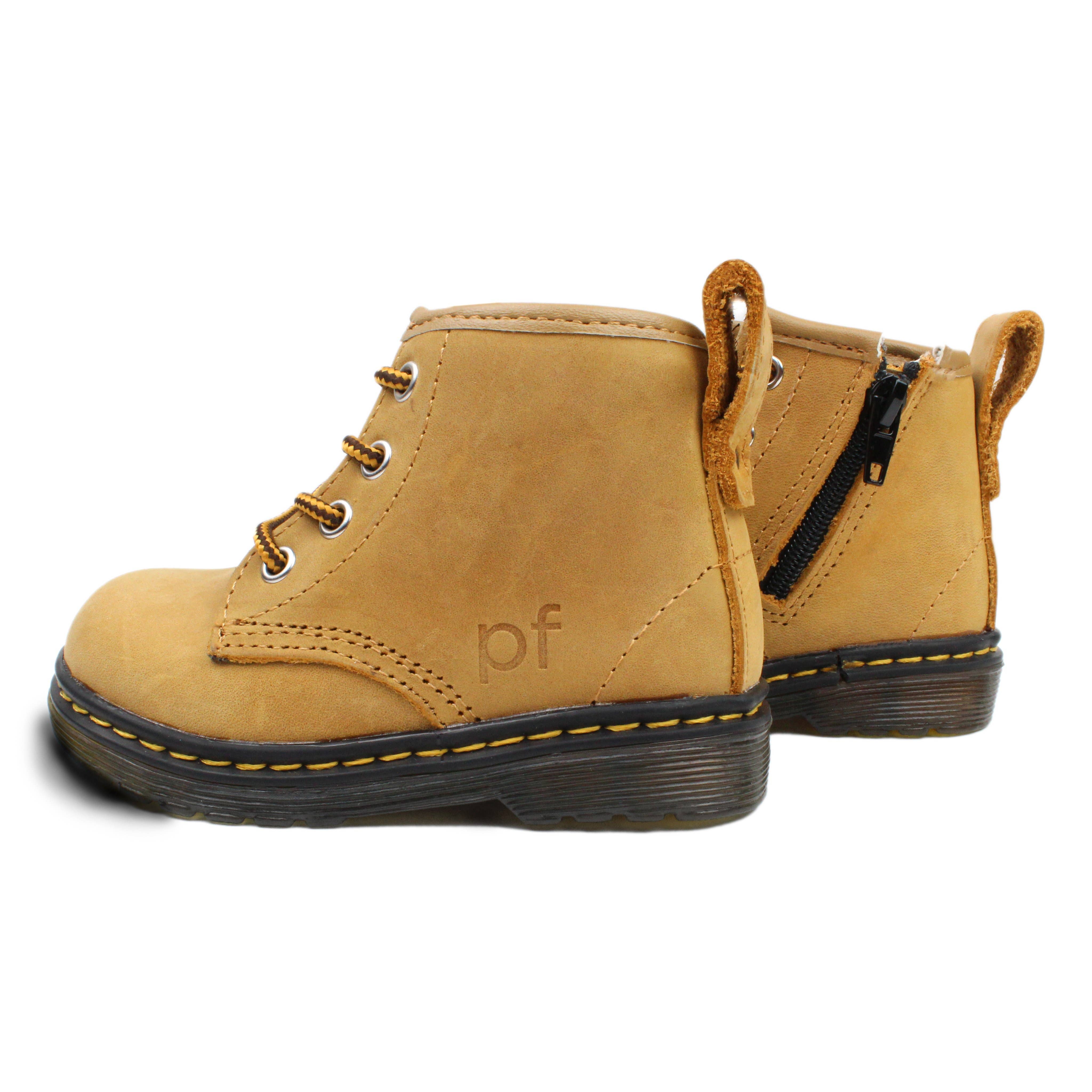 Piper Finn - Wholesale Boots - Kids - Natural Combat Boot | Genuine Leather Kids Boots1
