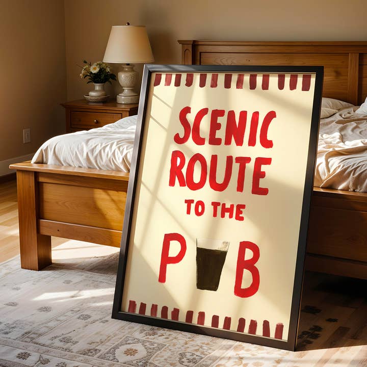 Scenic Route to the Pub - Outdoor Adventures - Walking for wholesale by BOOBOOSKINS