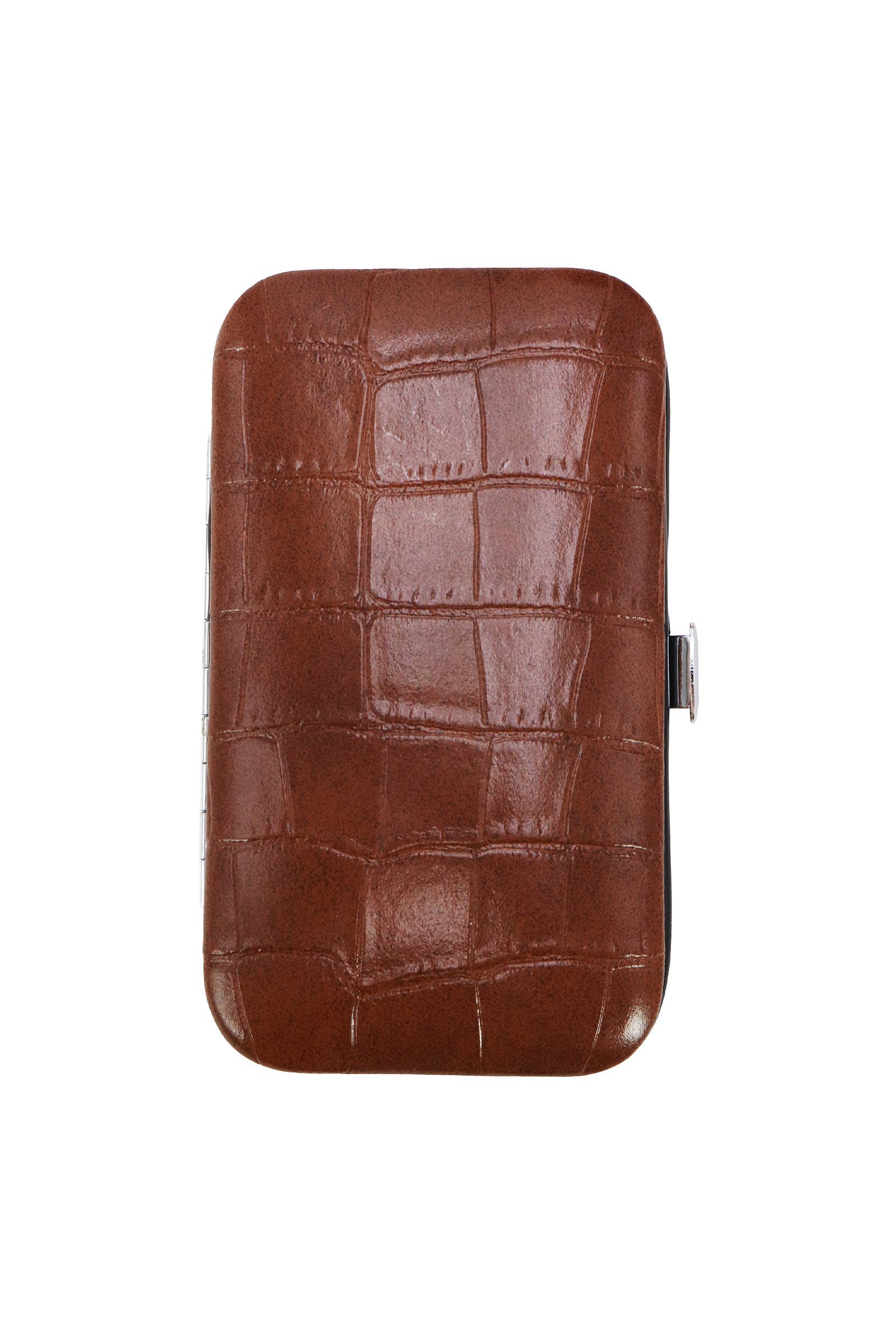 ASSORTED Faux Crocodile Leather 7-pcs Nailcare Kit for wholesale on Faire7