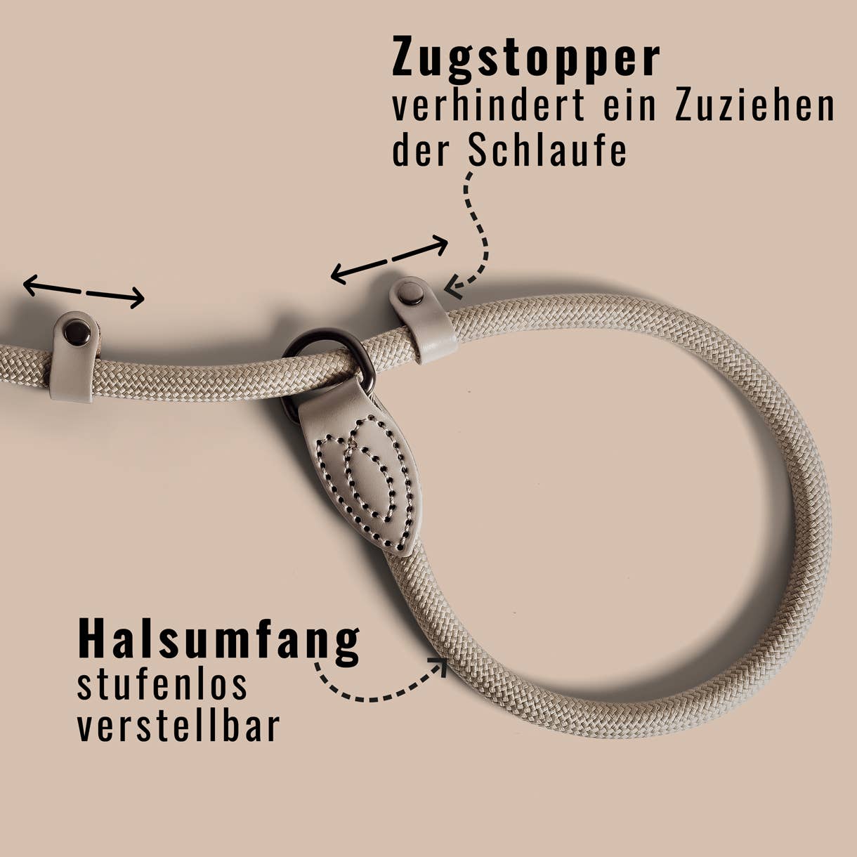 ne&no - Wholesale Pet Leash - Dog - ne&no® Retriever Leash - Rope Leash with Integrated Collar5