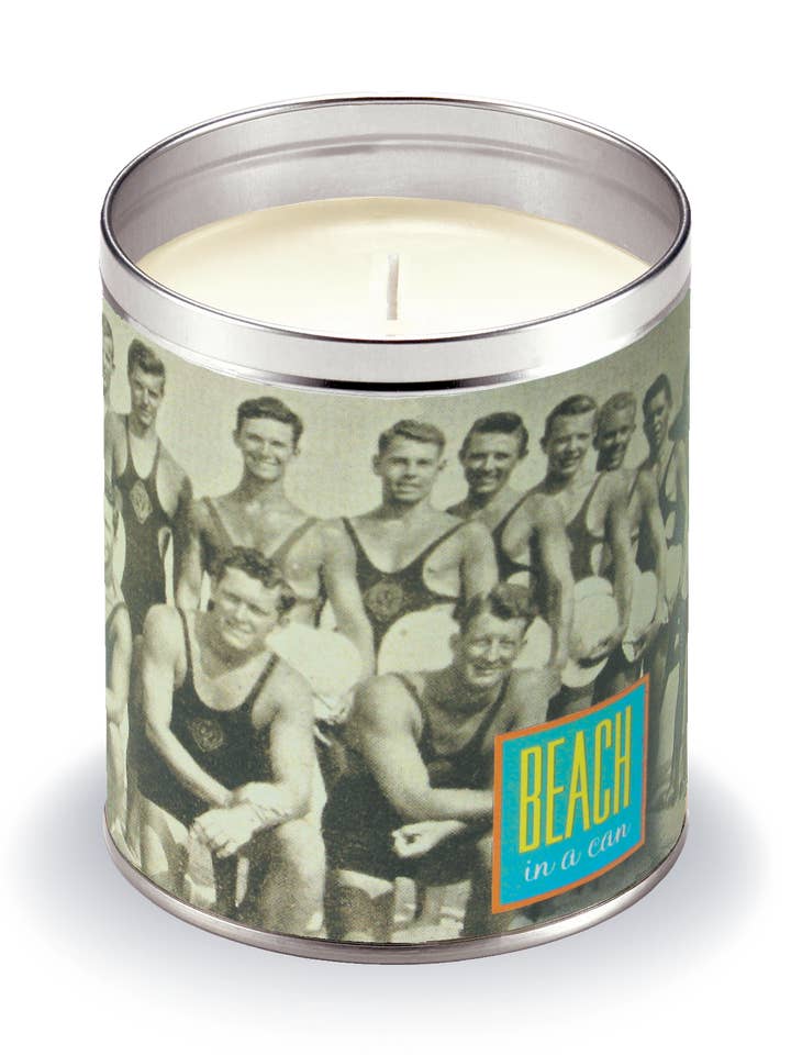 Beach Boys Beach-in-a-Can Candle for wholesale by Aunt Sadie's Candles