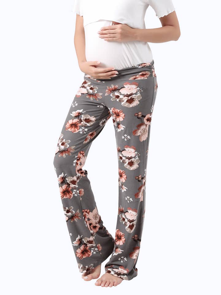 Alina Mae Maternity - Wholesale Pants - Maternity - Maternity Pajama Pants - Below Bump Postpartum Pant7