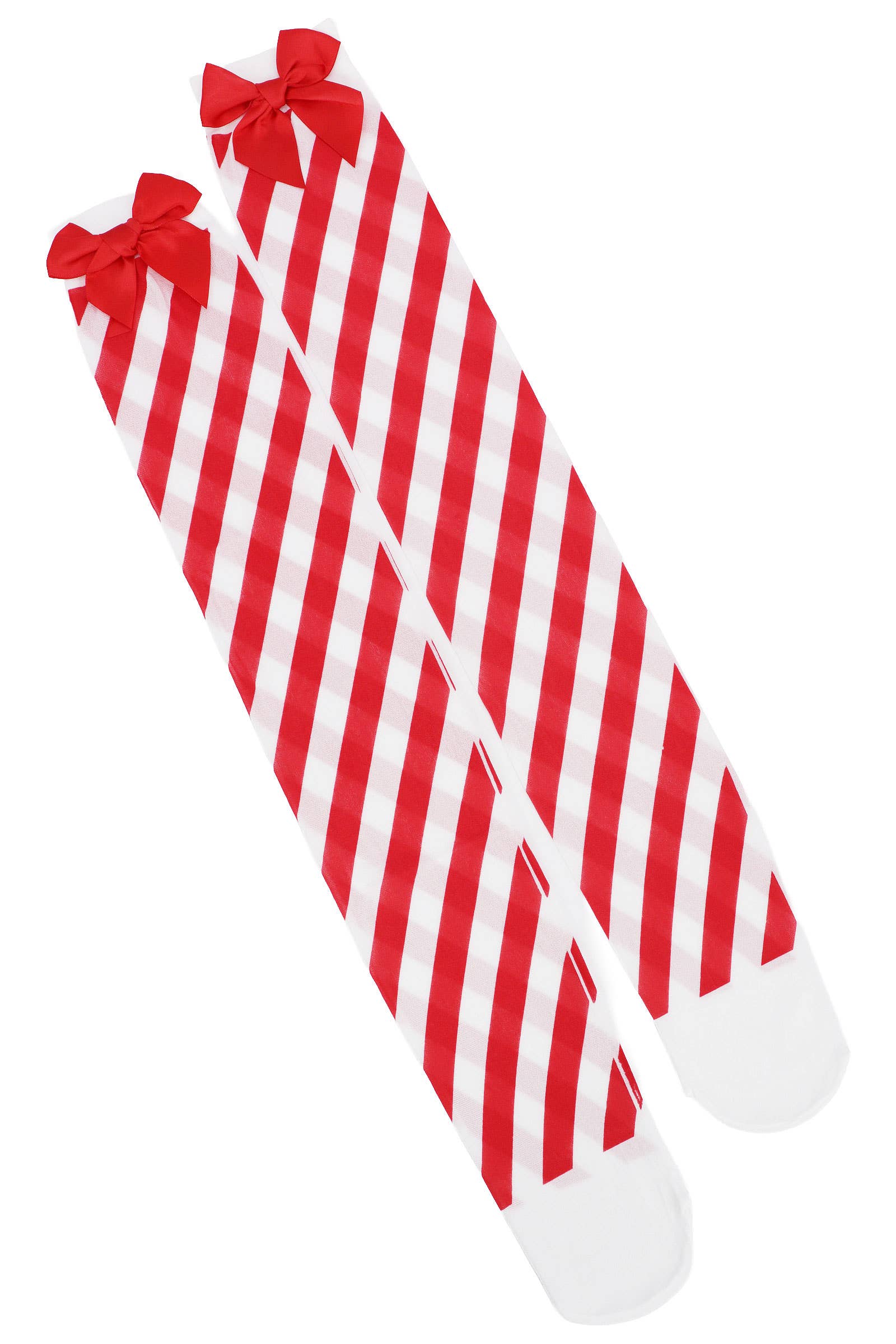 ASSORTED Christmas Santa Girl Stripe OTK Sock Tights for wholesale on Faire4