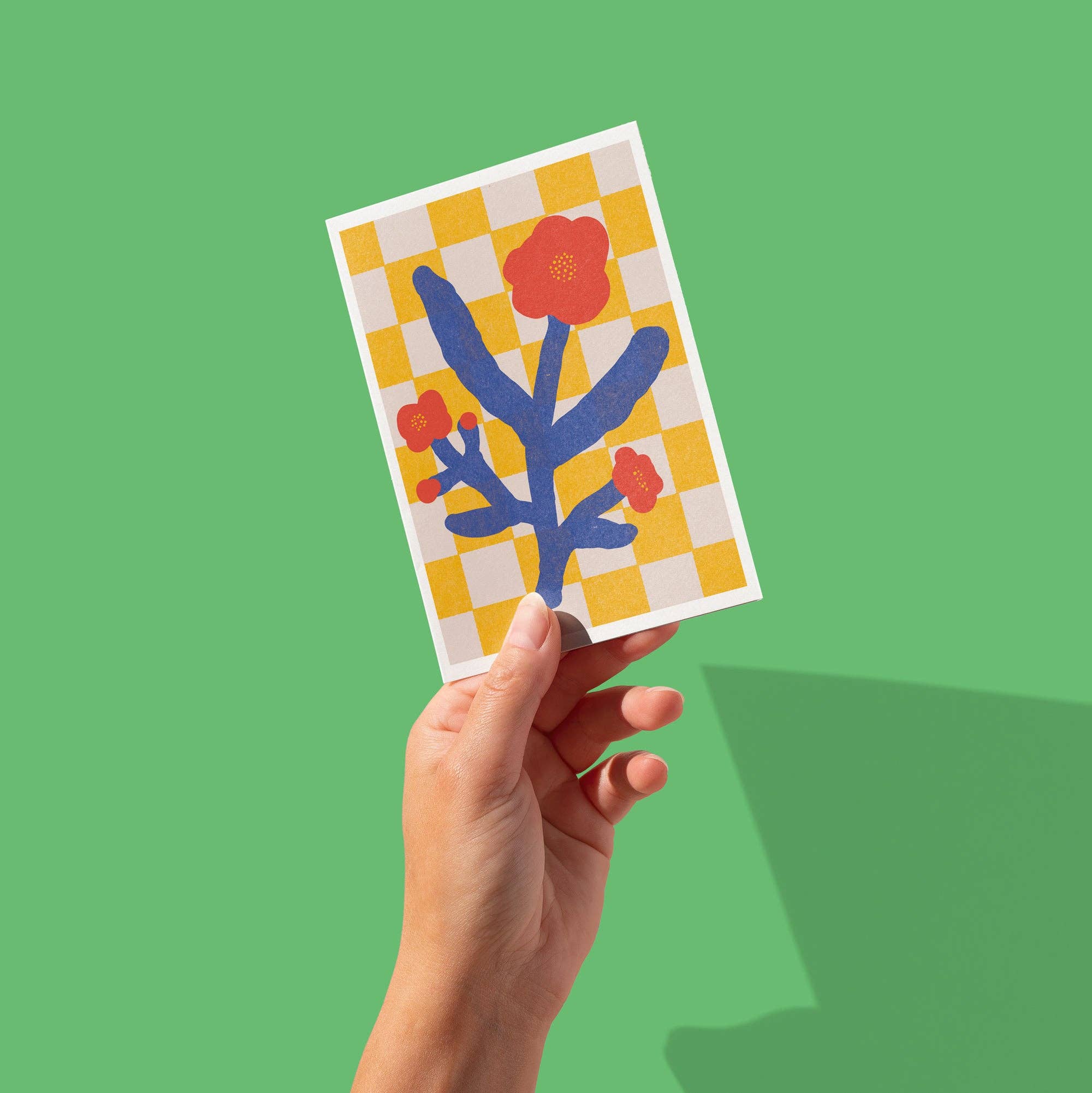 Willow Ship - Wholesale Everyday Greeting Card - The Red Flowers - Modern Floral Greeting Card1