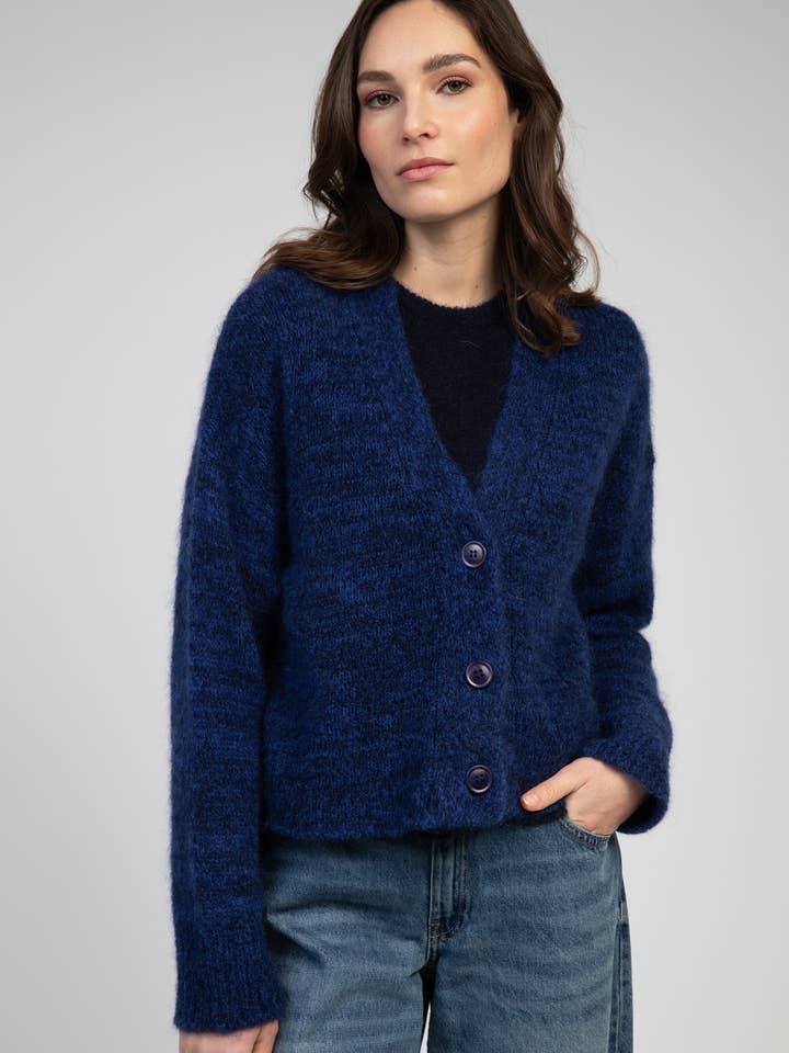 BRETTY VEST royal ch for wholesale by Maison Anje