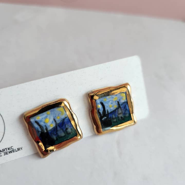 Crown & Heart – wholesale Stud/post earrings – Mini masterpiece studs