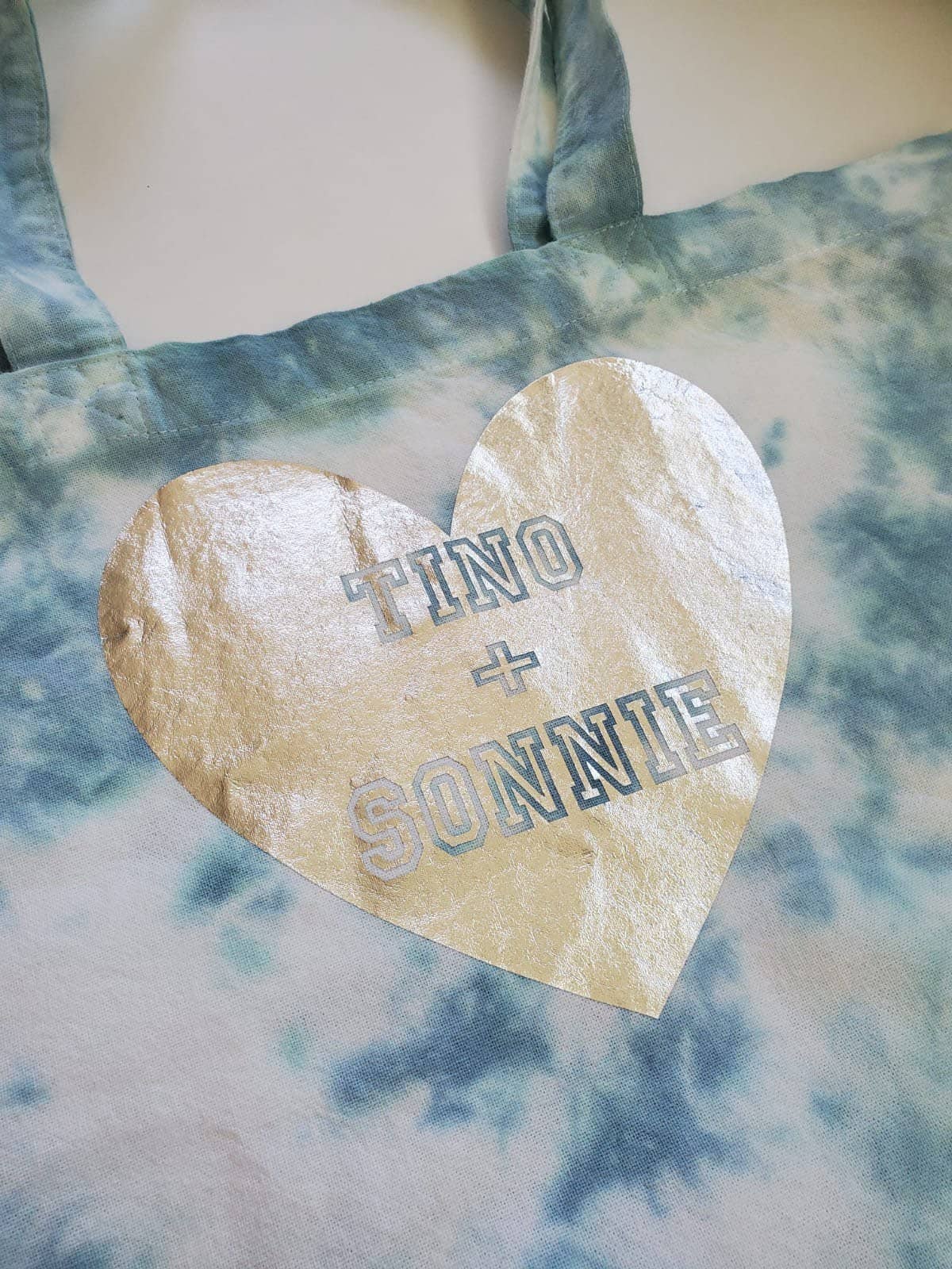 The Mini Mart Studio - Wholesale Tote Bag - Women's - Love Stack Personalized Tie-dye Canvas Tote Bag | Custom Eco-friendly Tote | Stocking Stuffer | Unique Gift | Cotton Tote | Shopping Bag1