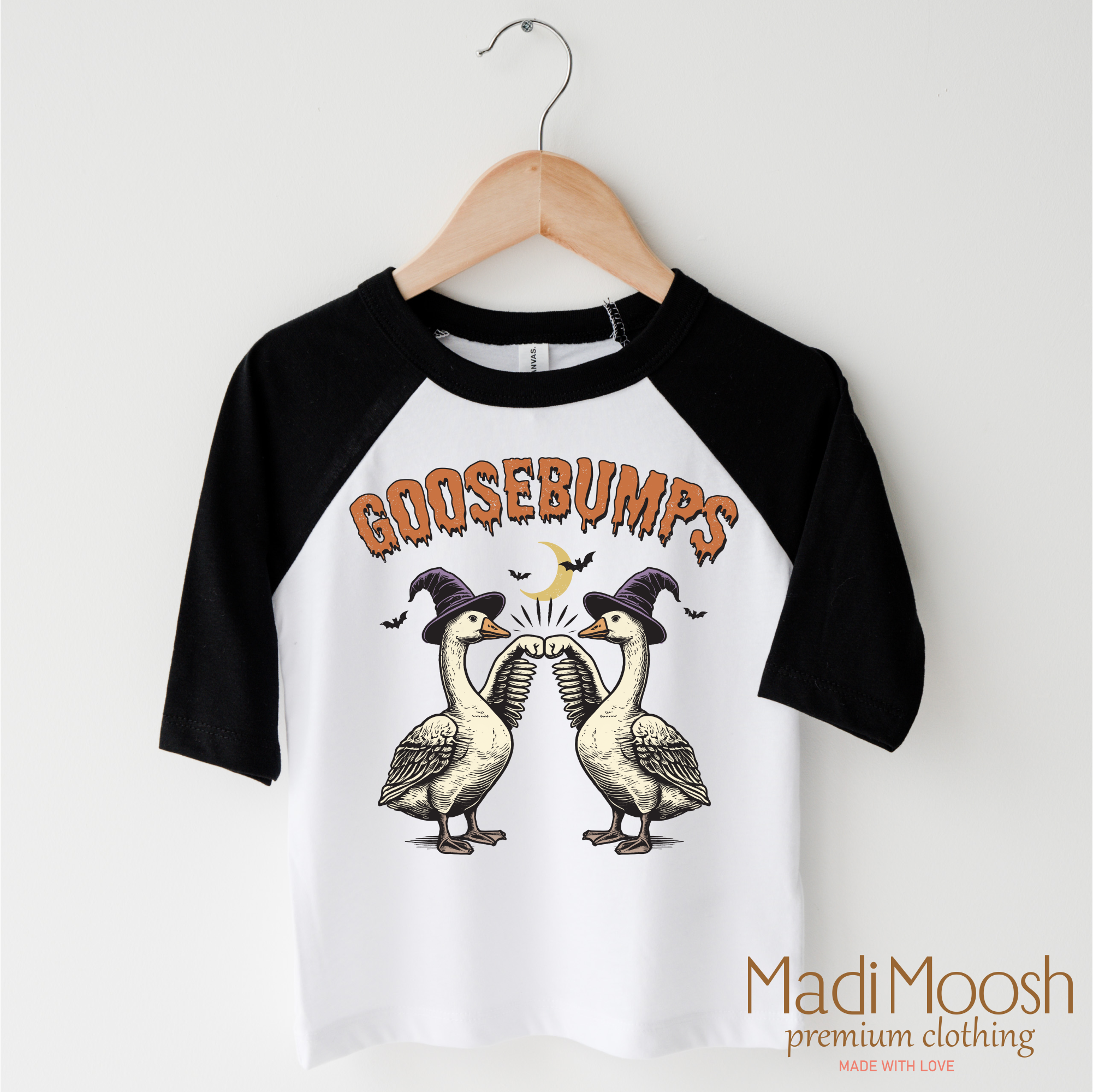 Madi Moosh - Wholesale Screen Printed T-Shirt - Kids - Goosebumps Retro Halloween Shirt - Country Halloween Tee1