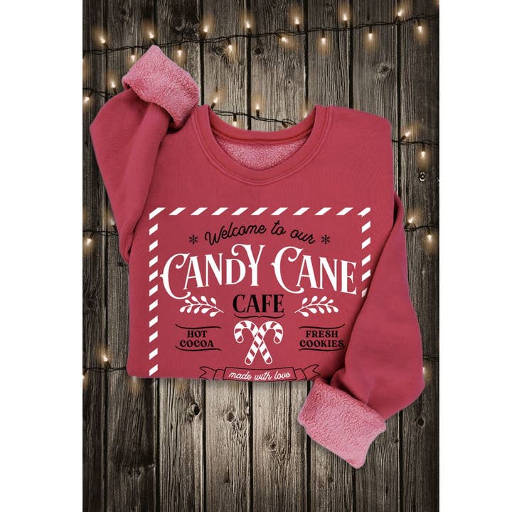 HRTandLUV – Engroshandel Sweatshirt - Dame – VELKOMMEN TIL VORES CANDYCANE MINERAL SWEATSHIRTS0