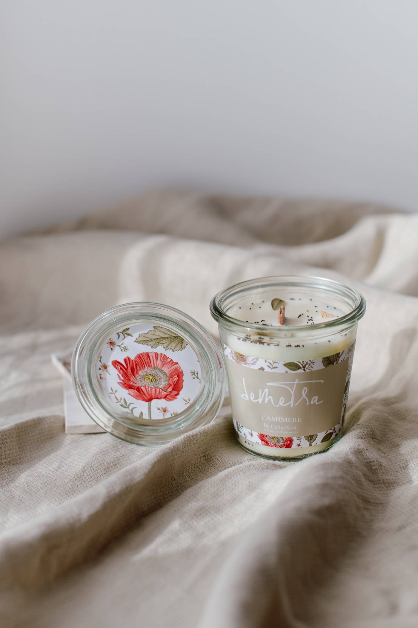 La Calathea - Vente Bougie en bocal - Bougie Candela Demetra1