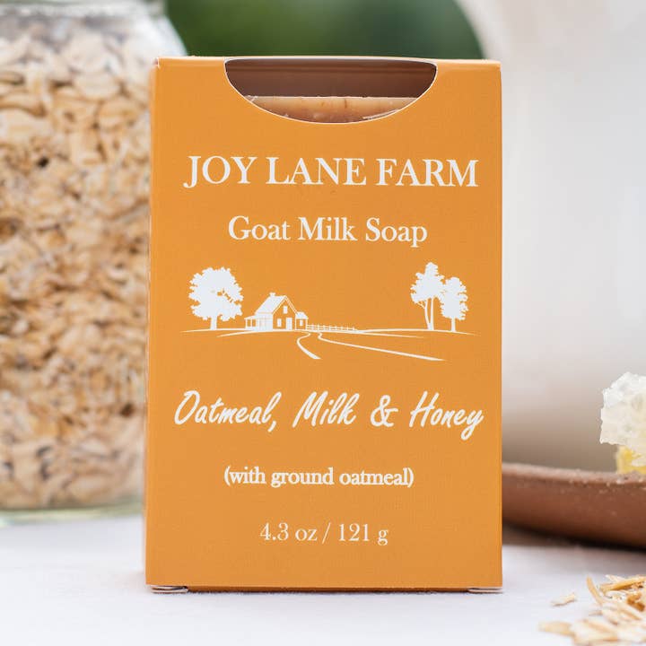 Oatmeal, Milk and Honey Goat Milk Soap for wholesale by Joy Lane Farm