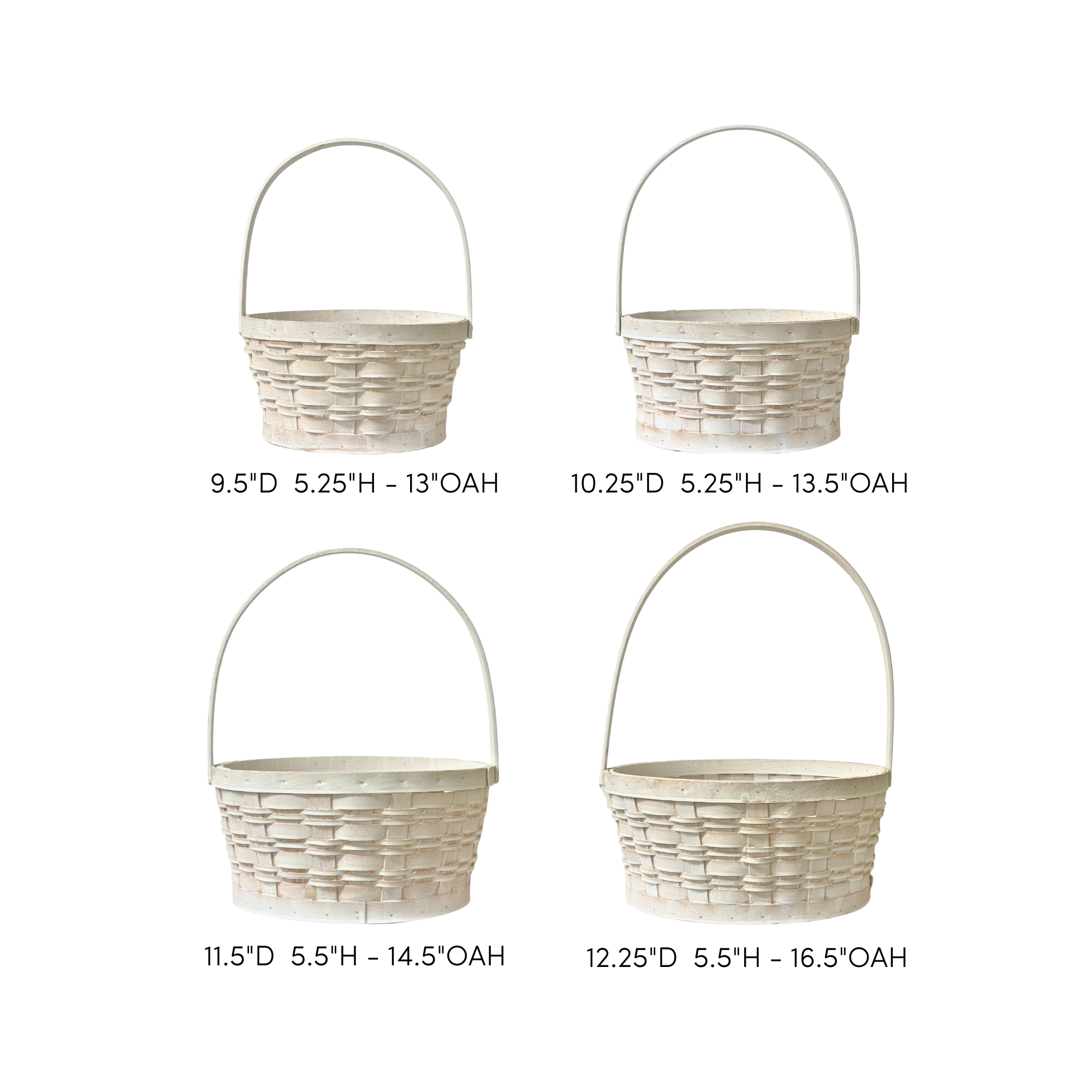 Jacobson - Wholesale Basket - Woodchip Baskets with Movable Handles - Set of 42