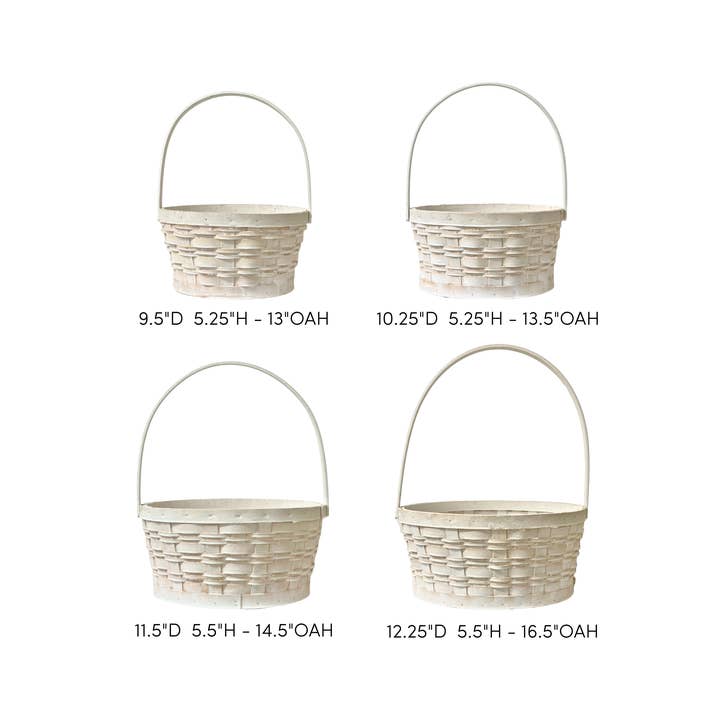 Jacobson - Wholesale Basket - Woodchip Baskets with Movable Handles - Set of 42