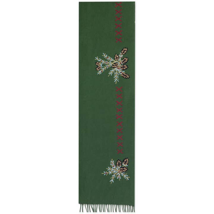 Chandler 4 Corners - Wholesale Throw blanket - Diamond Pine Embroidered Wool Blanket