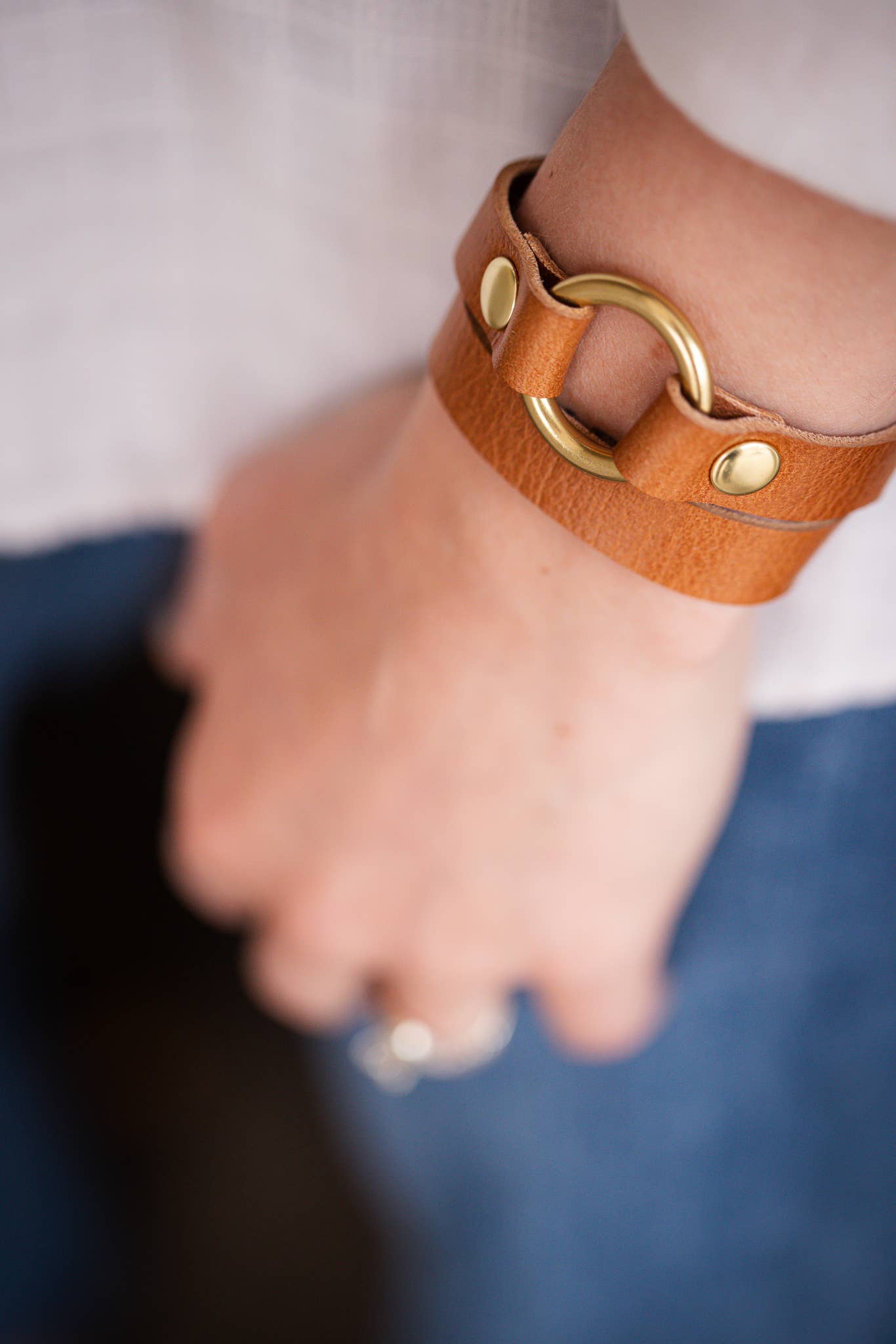 Aura Design Co. - Wholesale Bangle Bracelet - Leather Bracelet - O-Ring Wrap3