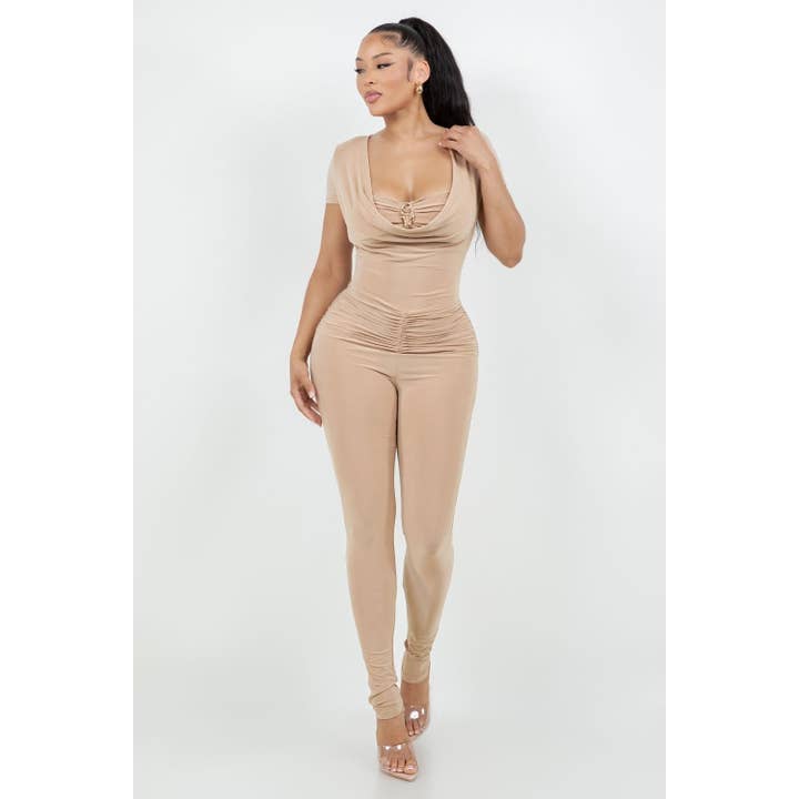 Esmeray Clothing - Wholesale Jumpsuit - Dames - GESCULPTEERDE DRAPE ELEGANTIE JUMPSUIT4