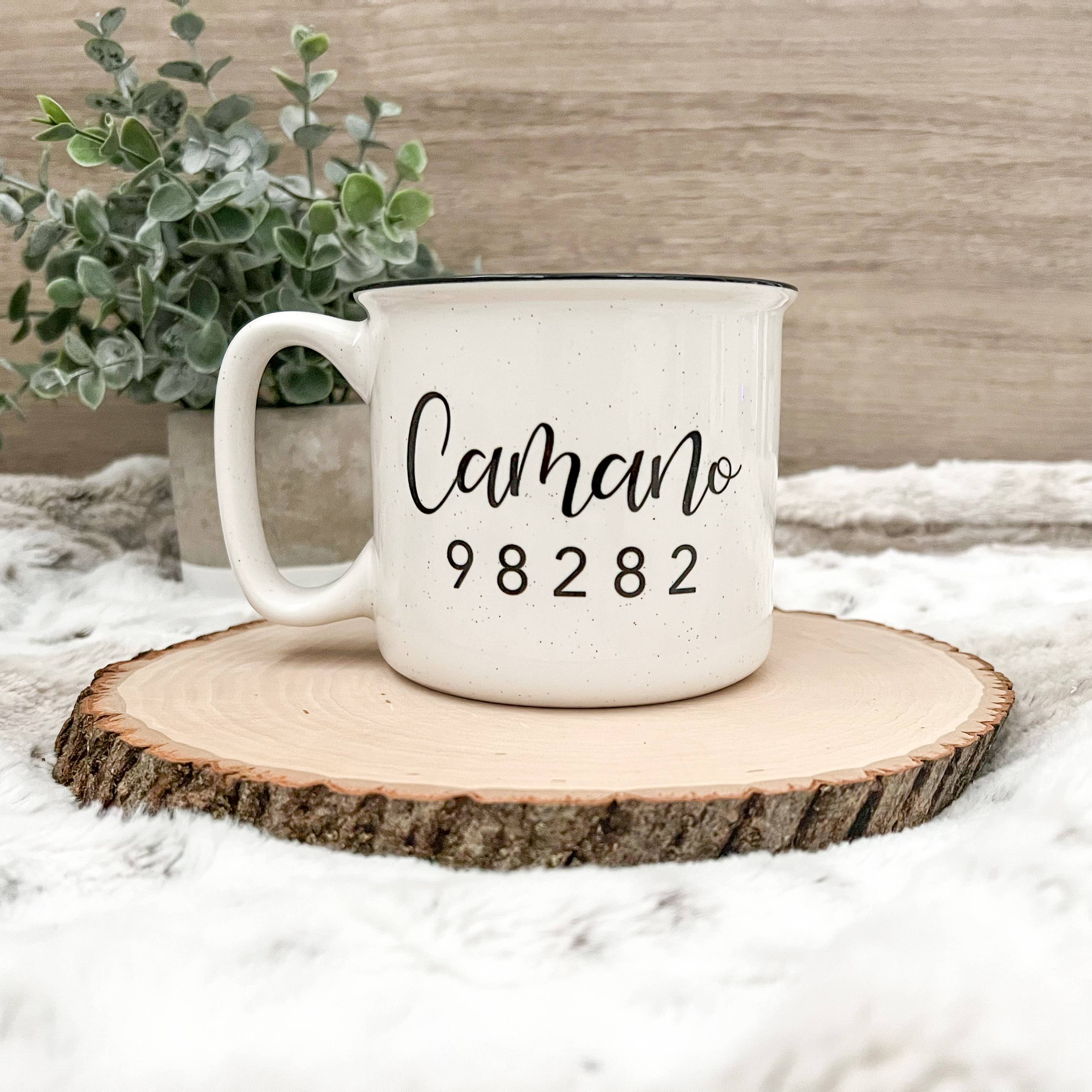 Hometown Hello - Wholesale Coffee Mug - City and Zip Code Camper Mug - 18 oz - Dishwasher Safe2