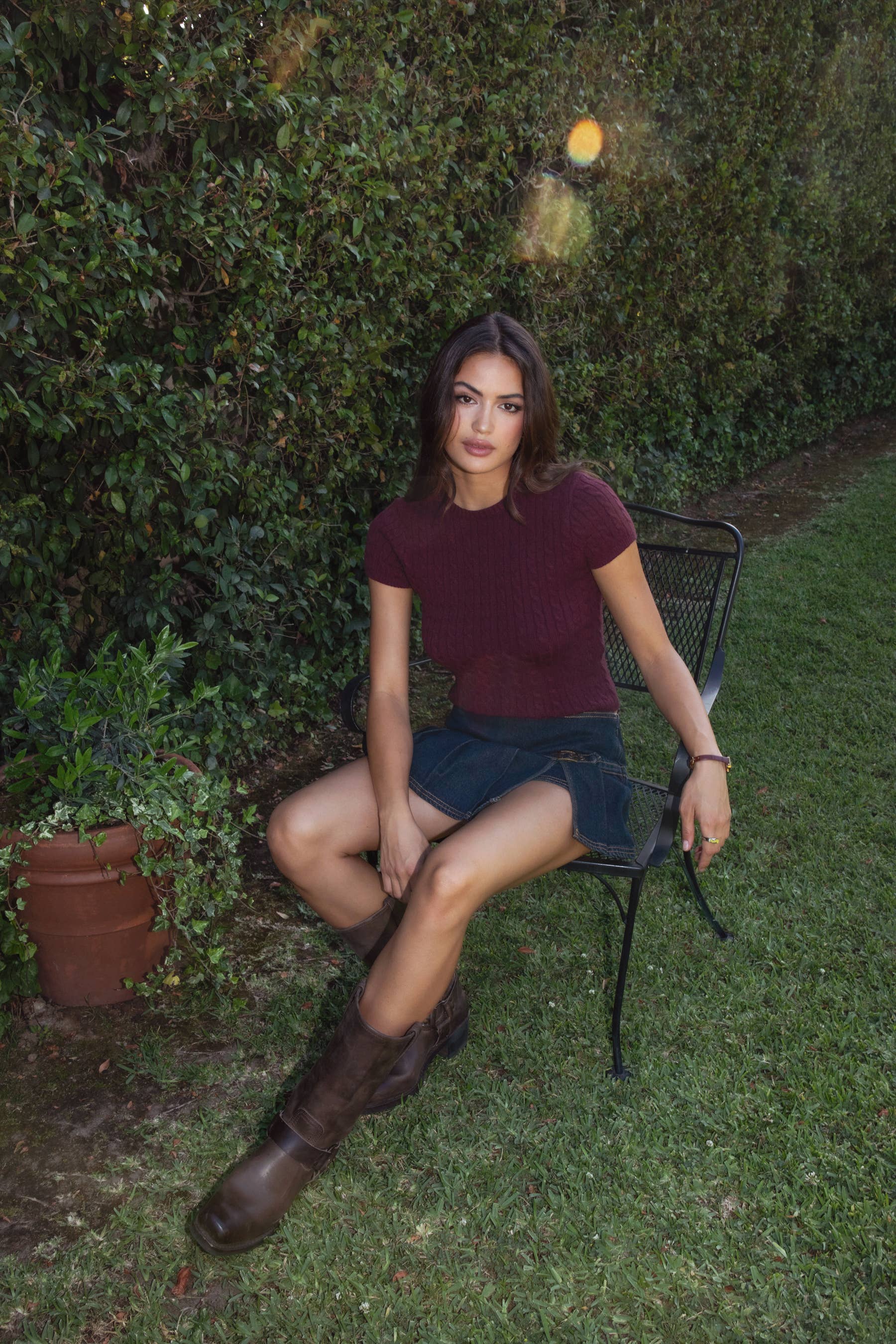 TICTOC - Wholesale Knit Top - Women's - LAURENI Preppy Cable Knit Short Sleeve Top Sweater 7