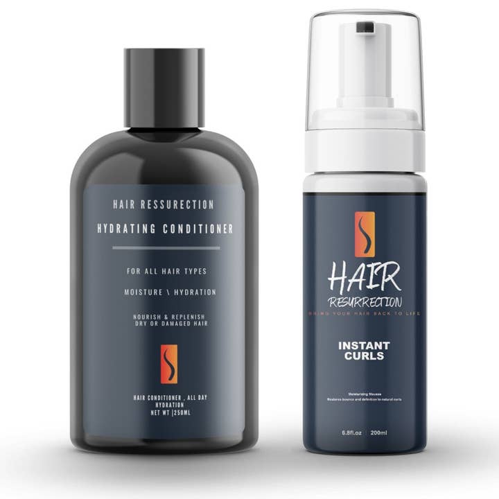 Résurrection Capillaire Boucles Instantanées et Après-Shampoing Hydratant Sans Rinçage pour la vente par Hairresurrection