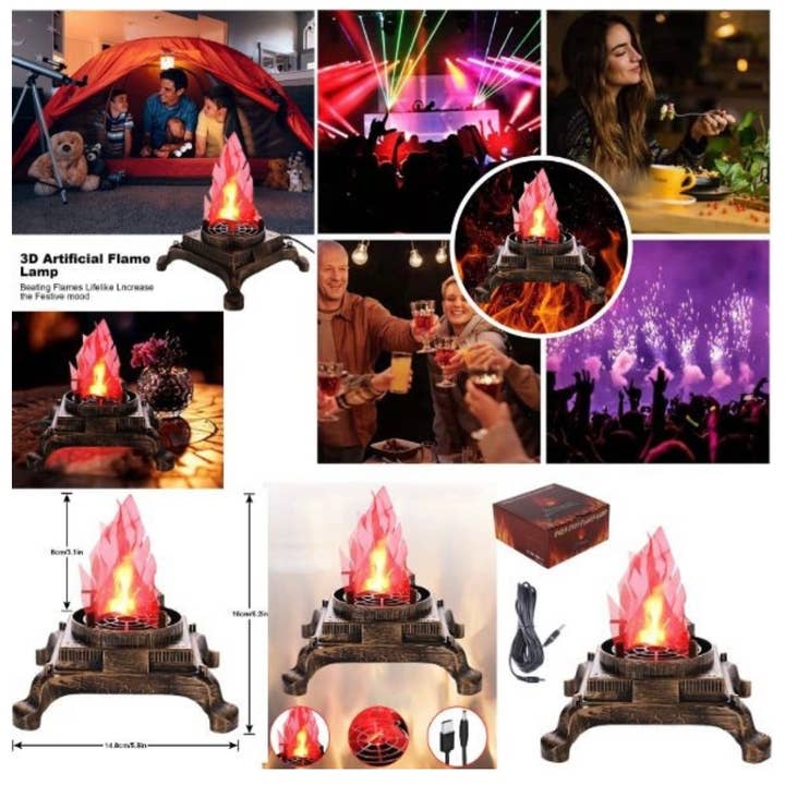 St. Louis Wholesale LLC - Wholesale Flameless Candle - Flame Lamp- 3D Flickering Flame